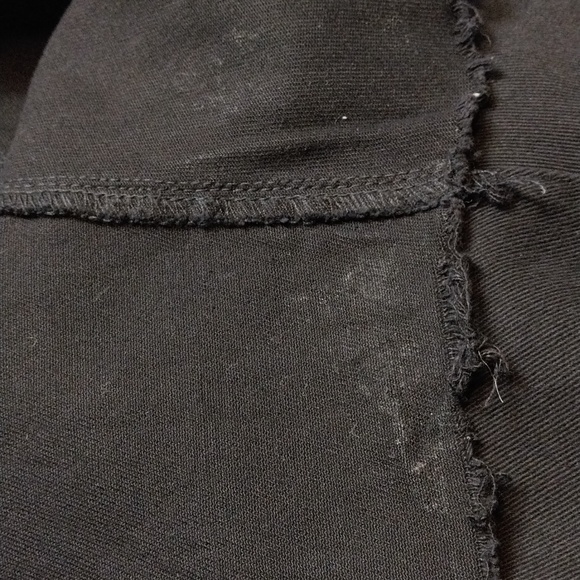 L&B Lucky & Blessed 3X Flare Black Pullon Stretch Waist Distressed Hem Jeans - Picture 16 of 17